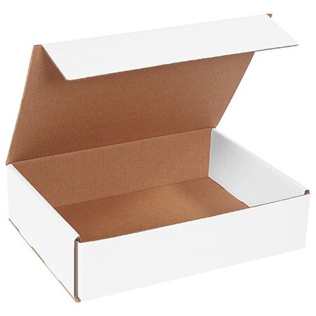 Bsc Preferred 12 x 9 x 3'' White Corrugated Mailers, 50PK BUY00018049